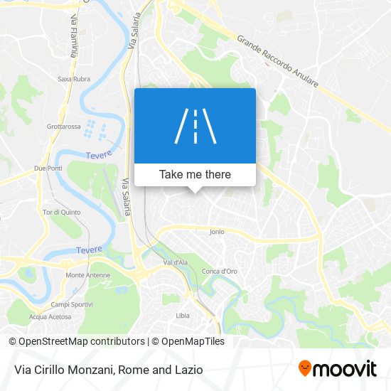 Via Cirillo Monzani map