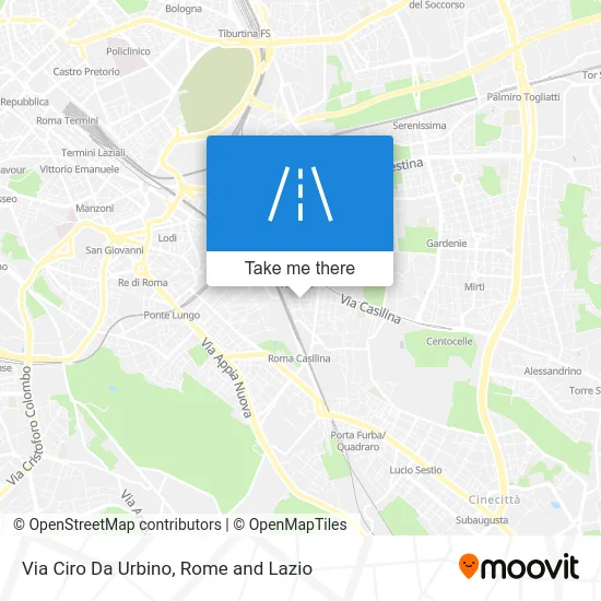 Ciro Da Urbino Street map