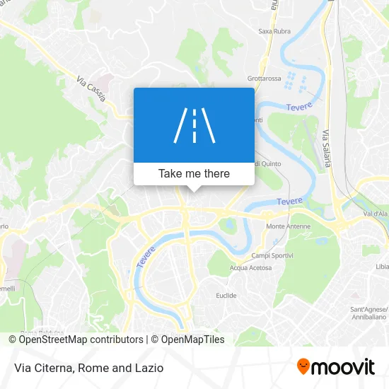 Via Citerna map