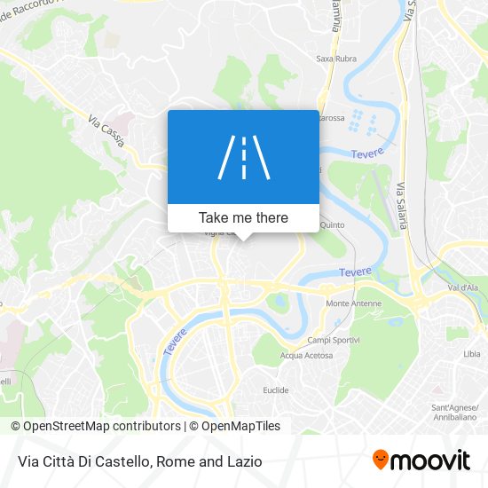 Via Città Di Castello map