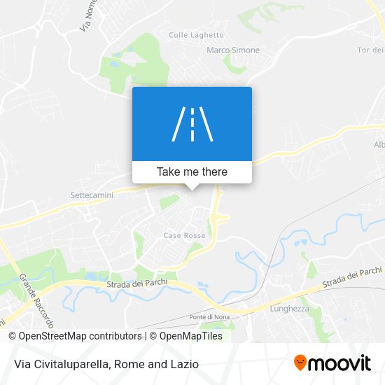 Via Civitaluparella map