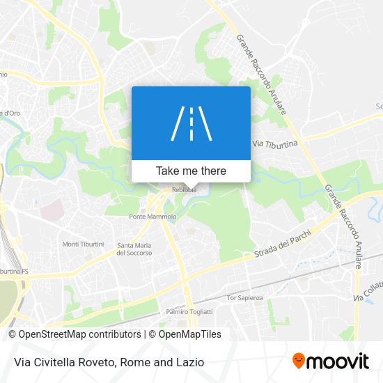 Via Civitella Roveto map