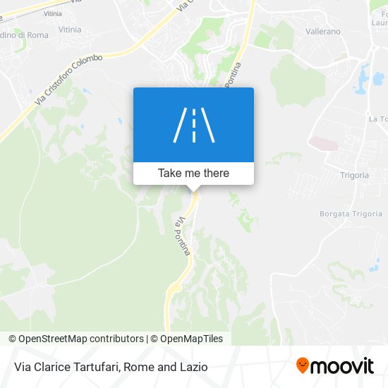 Via Clarice Tartufari map