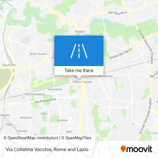 Collatina Vecchia Street map