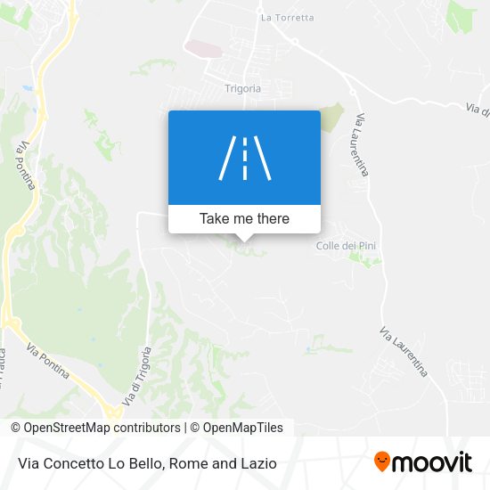 Via Concetto Lo Bello map