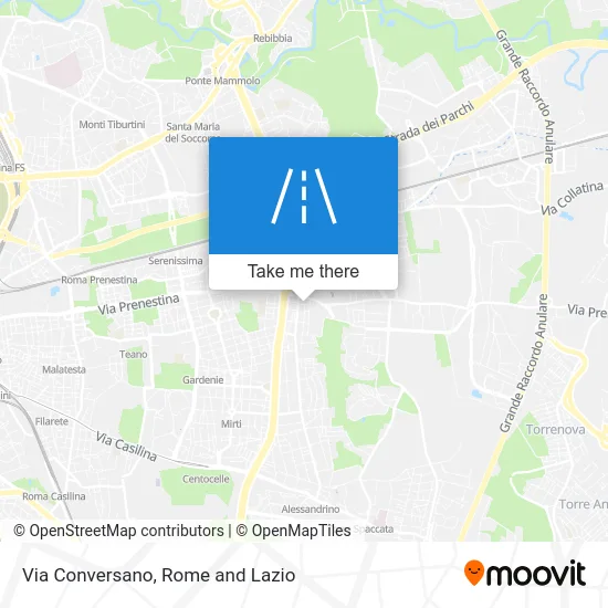 Via Conversano map