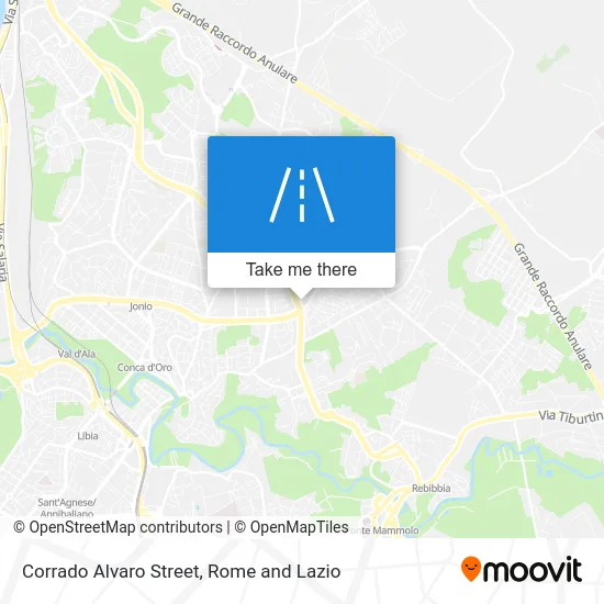 Corrado Alvaro Street map