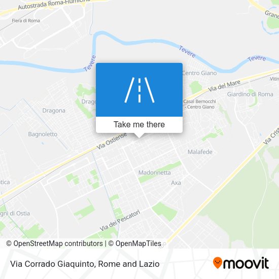 Via Corrado Giaquinto map