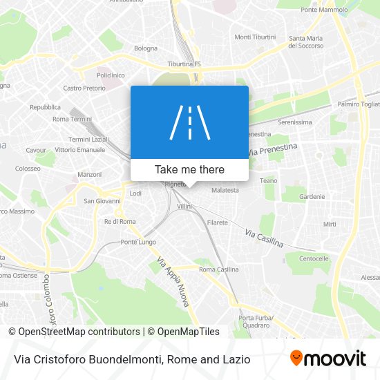 Via Cristoforo Buondelmonti map