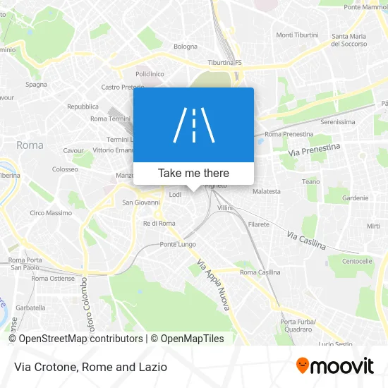 Via Crotone map