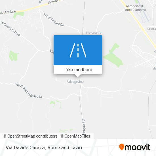 Via Davide Carazzi map