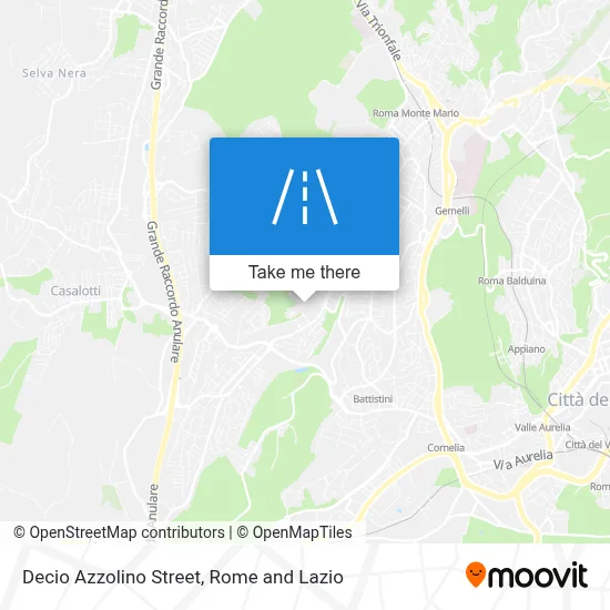 Decio Azzolino Street map