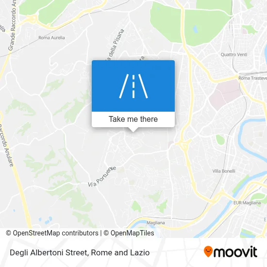 Degli Albertoni Street map