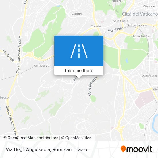 Via Degli Anguissola map
