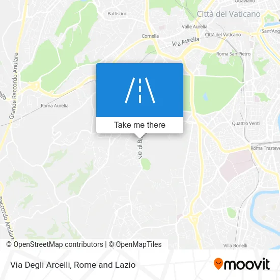 Via of the Arcelli map