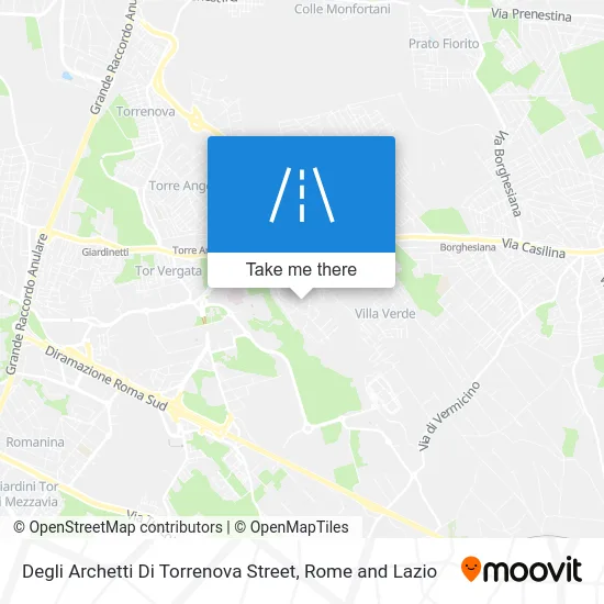 Degli Archetti Di Torrenova Street map