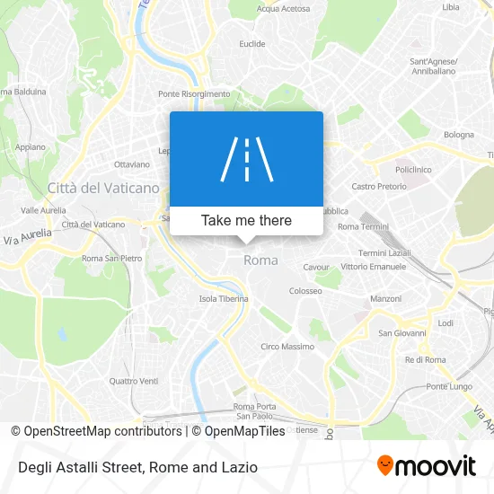 Degli Astalli Street map