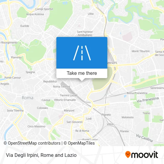 Degli Irpini Street map