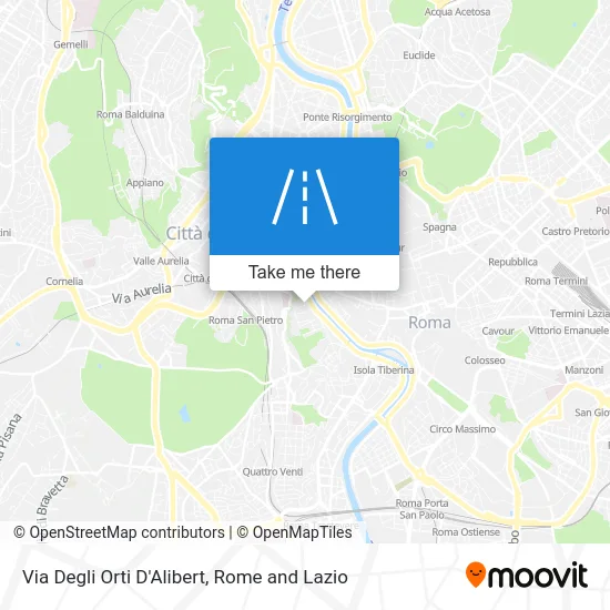 Orti D'Alibert Street map