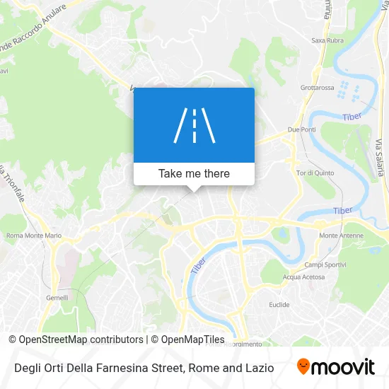 Degli Orti Della Farnesina Street map