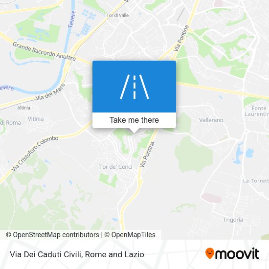 Via Dei Caduti Civili map