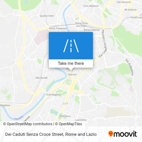 Dei Caduti Senza Croce Street map