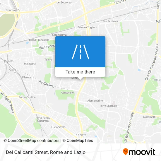 Dei Calicanti Street map
