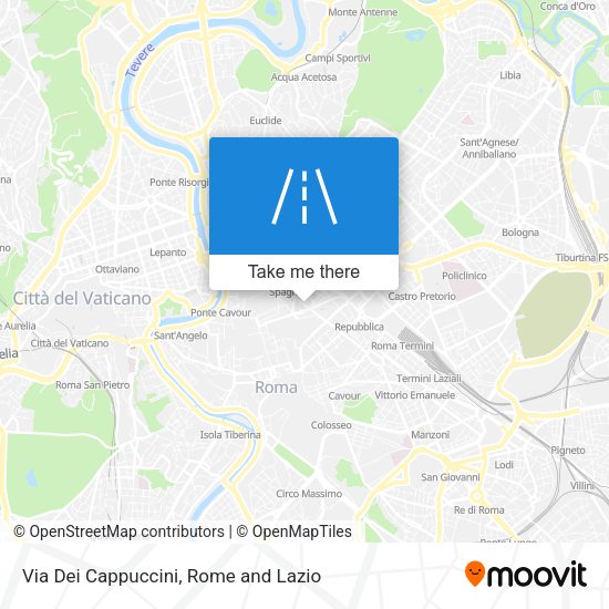 Via Dei Cappuccini map