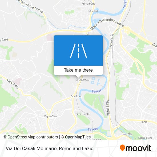 Via Dei Casali Molinario map