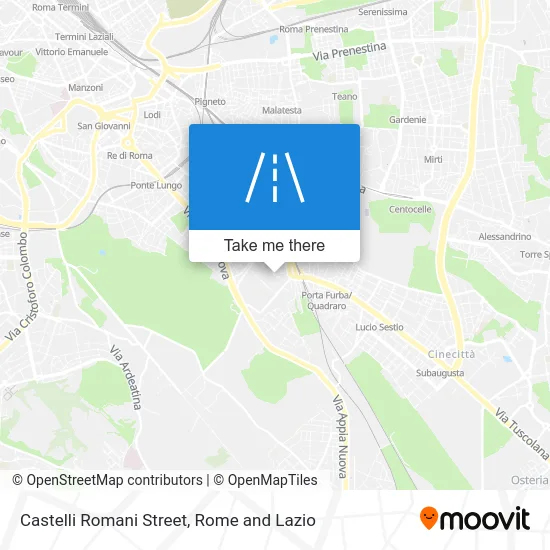 Castelli Romani Street map