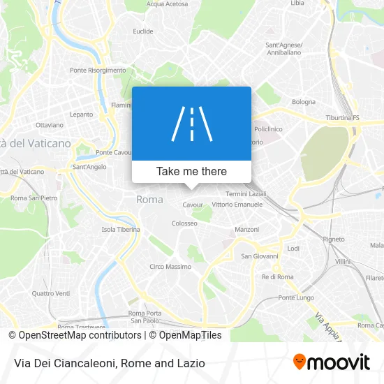 Ciancaleoni Street map