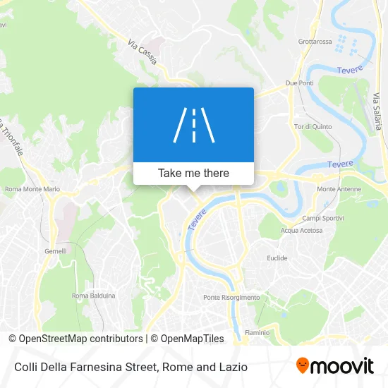 Colli Della Farnesina Street map