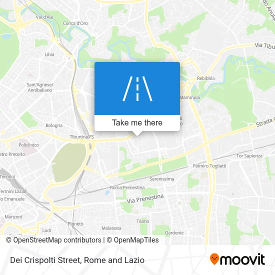 Dei Crispolti Street map