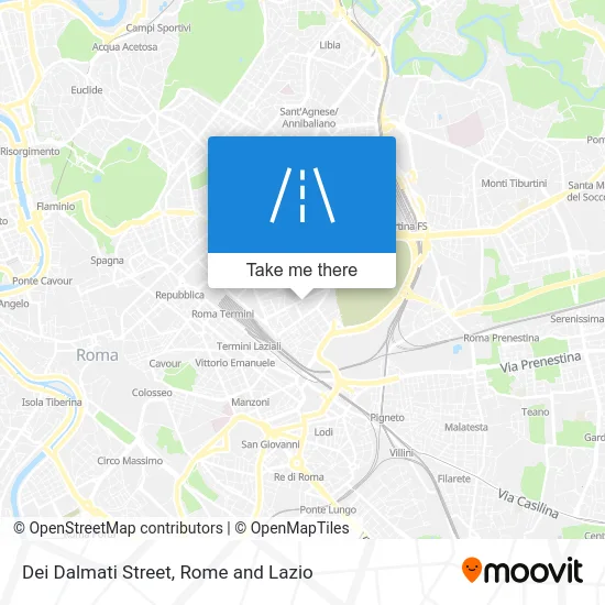 Dei Dalmati Street map