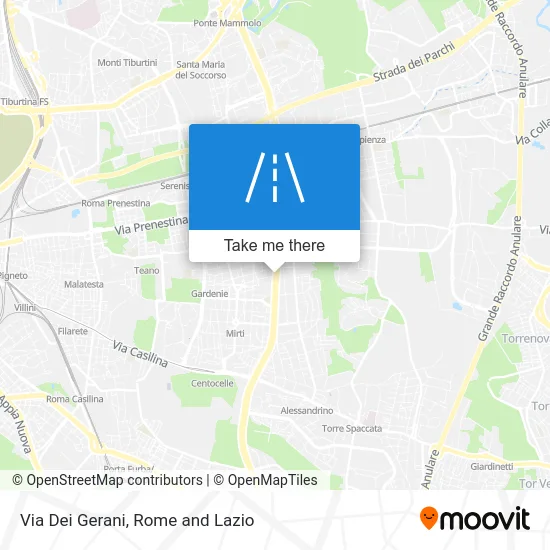 Geraniums Street map