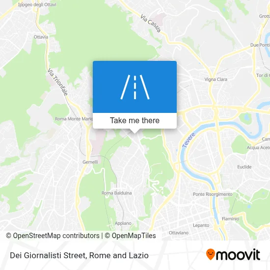 Dei Giornalisti Street map