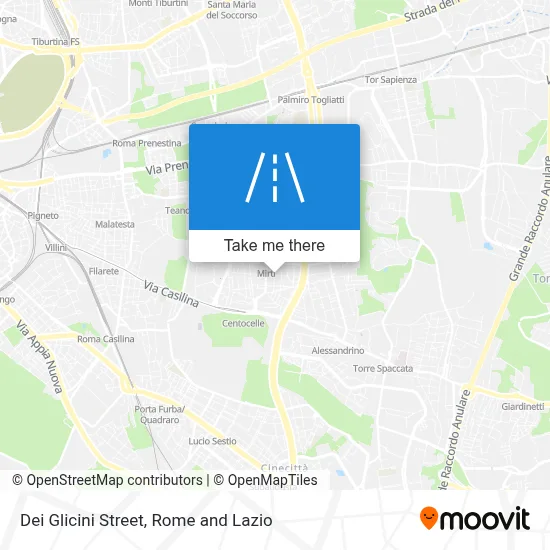 Dei Glicini Street map