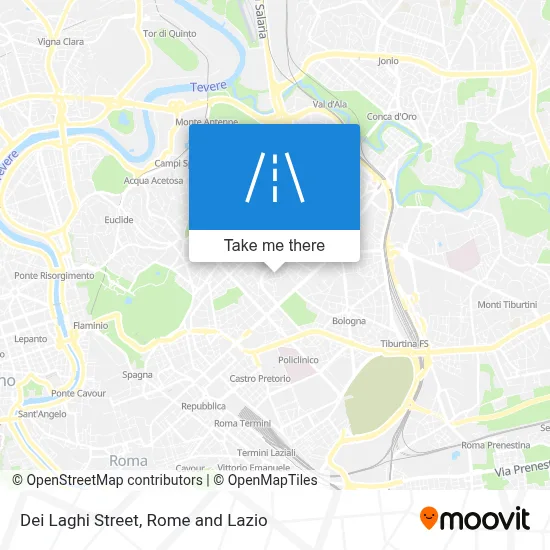 Dei Laghi Street map