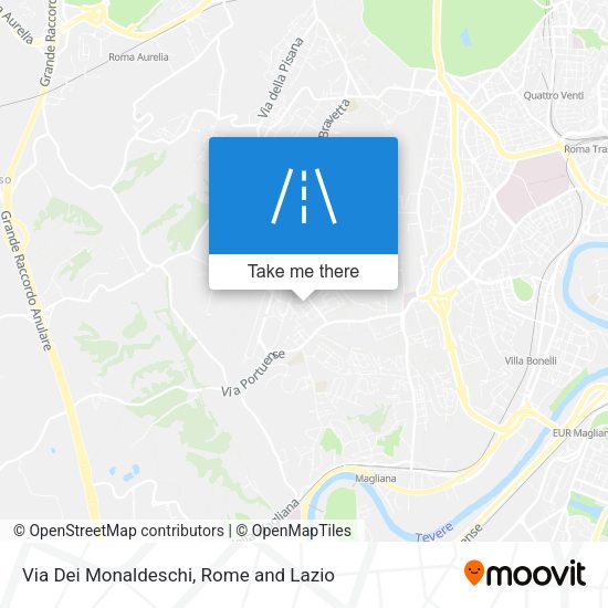 Via Dei Monaldeschi map