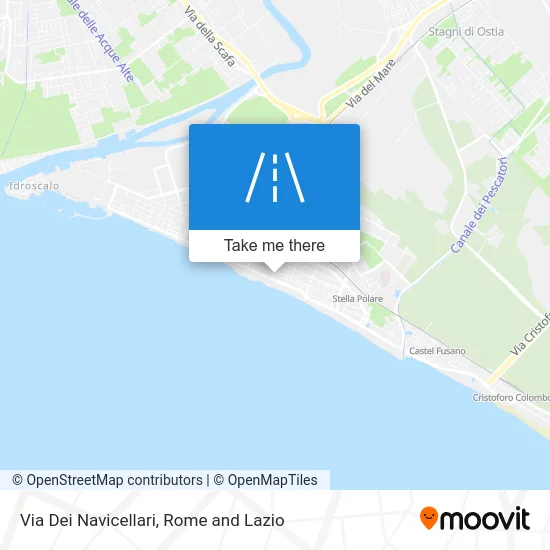 Dei Navicellari Street map