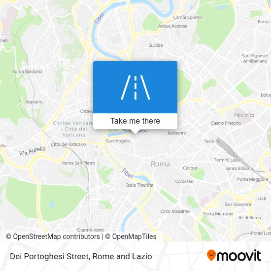 Dei Portoghesi Street map