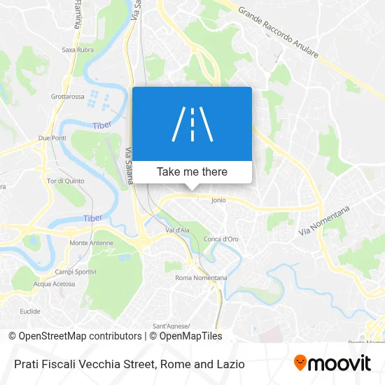Prati Fiscali Vecchia Street map