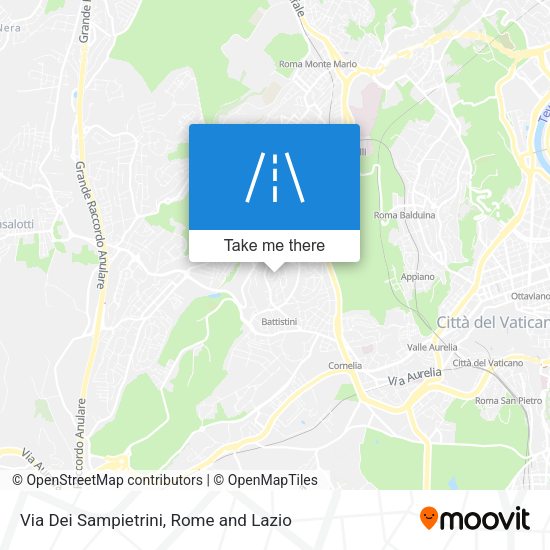 Via Dei Sampietrini map