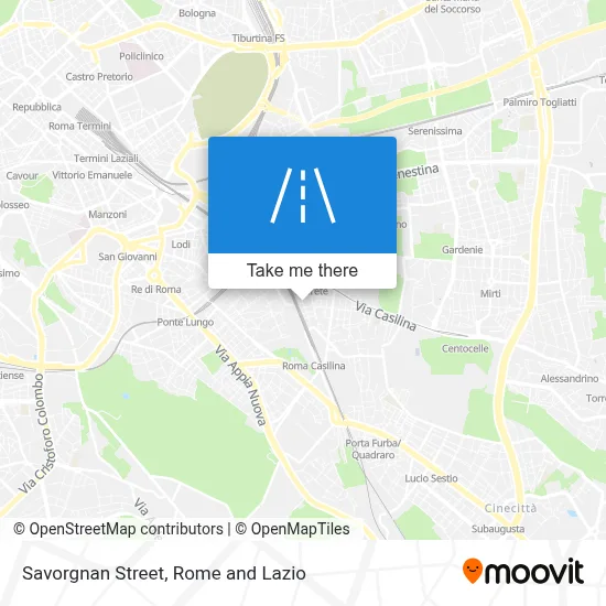 Savorgnan Street map