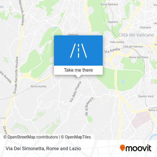 Via Dei Simonetta map