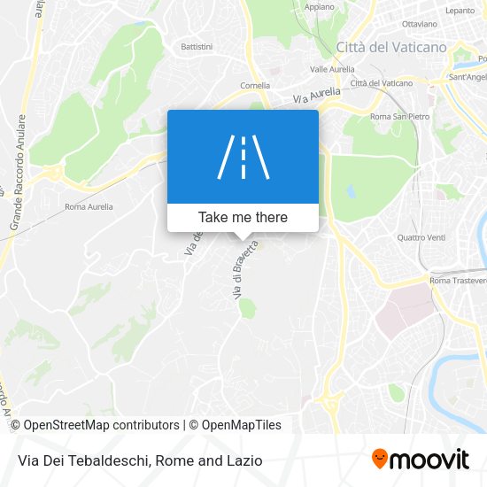 Via Dei Tebaldeschi map