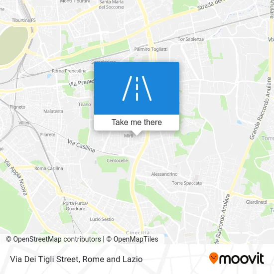 Via Dei Tigli Street map