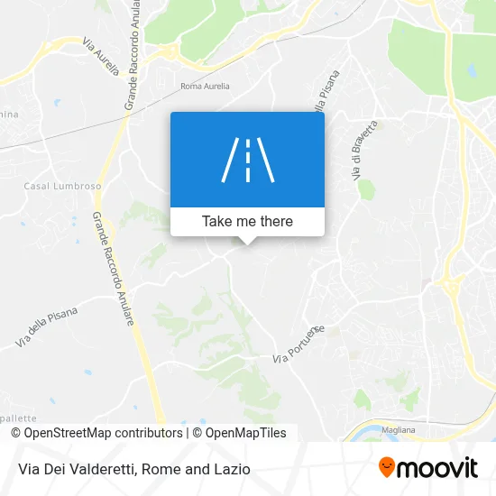 Via Dei Valderetti map