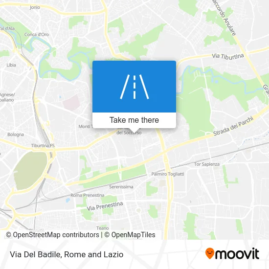 Via Del Badile map
