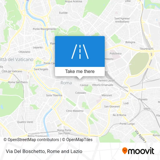 Via Del Boschetto map